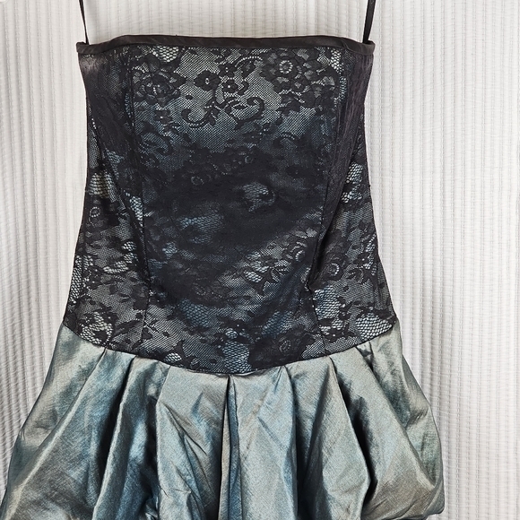 Jessica McClintock Dress Size 10 Strapless Lace‎ Poof Skirt Formal Prom Dance - Picture 13 of 13